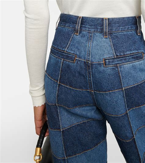 chloe patchwork jeans|chloe jeans net a porter.